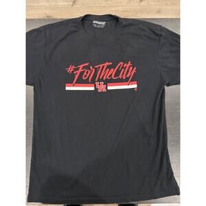 Breaking T Houston Cougars For the City Black T Shirt Size Medium